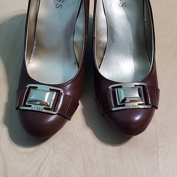 GUESS brown wedges shoes, Size 7M. - Picture 5 of 7